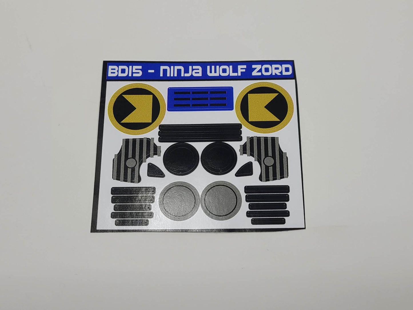Ninja Megazord Labels