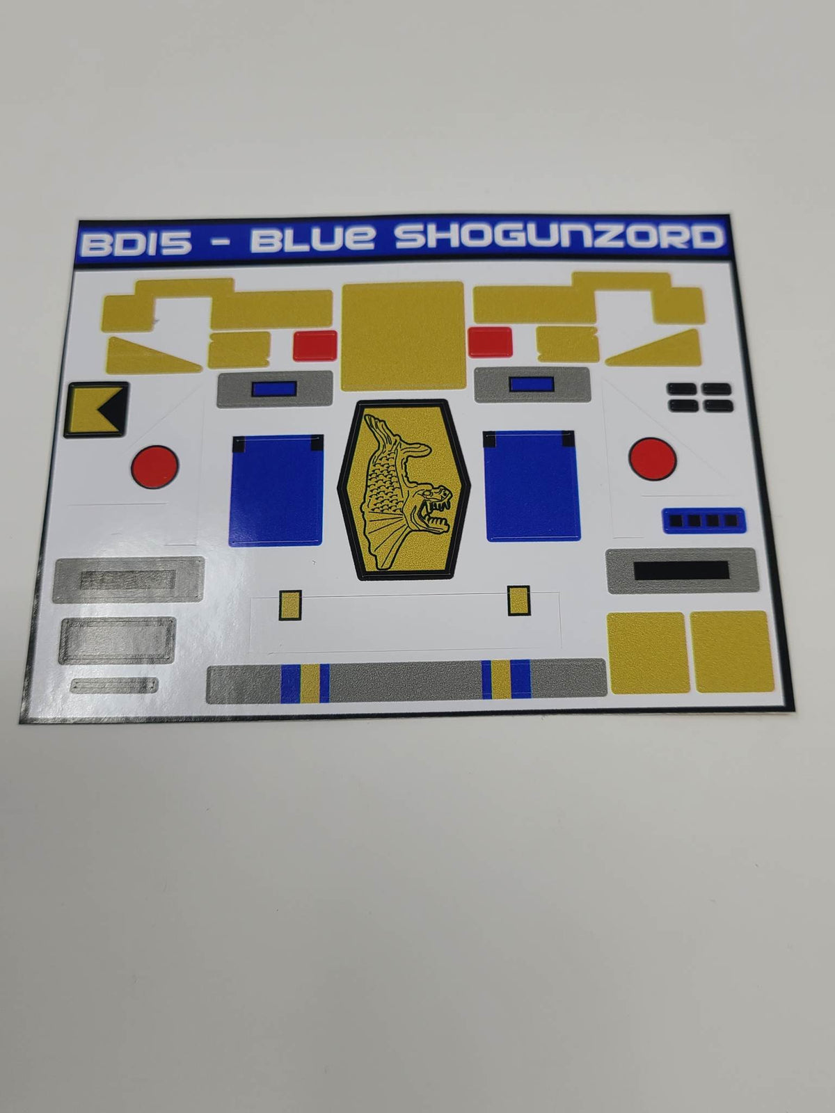 Shogun Megazord Labels