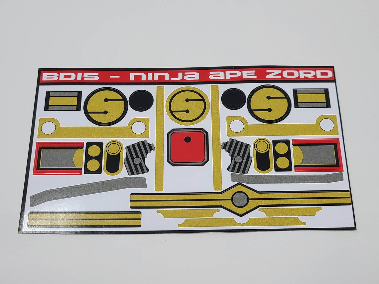 Ninja Megazord Labels
