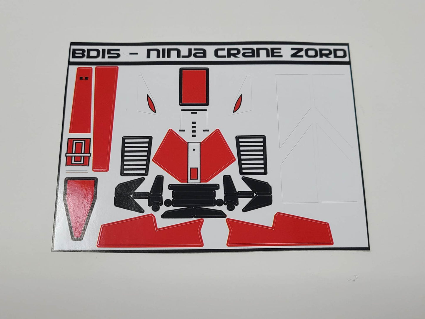 Ninja Megazord Labels