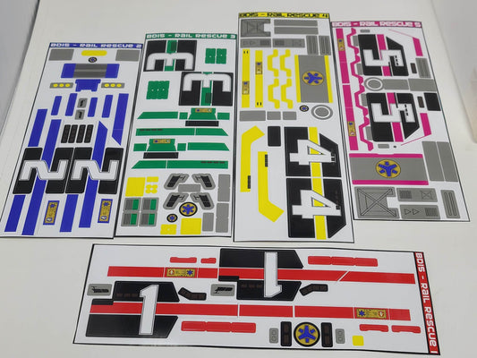 Supertrain Megazord Labels