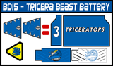 BOJ Tricera Beast Battery Labels