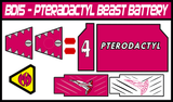 BOJ Ptera Beast Battery Labels