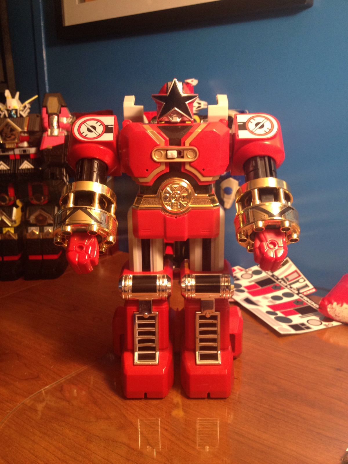 Red Zeo Battlezord Labels (NEWER VERSION NOW AVAILABLE)