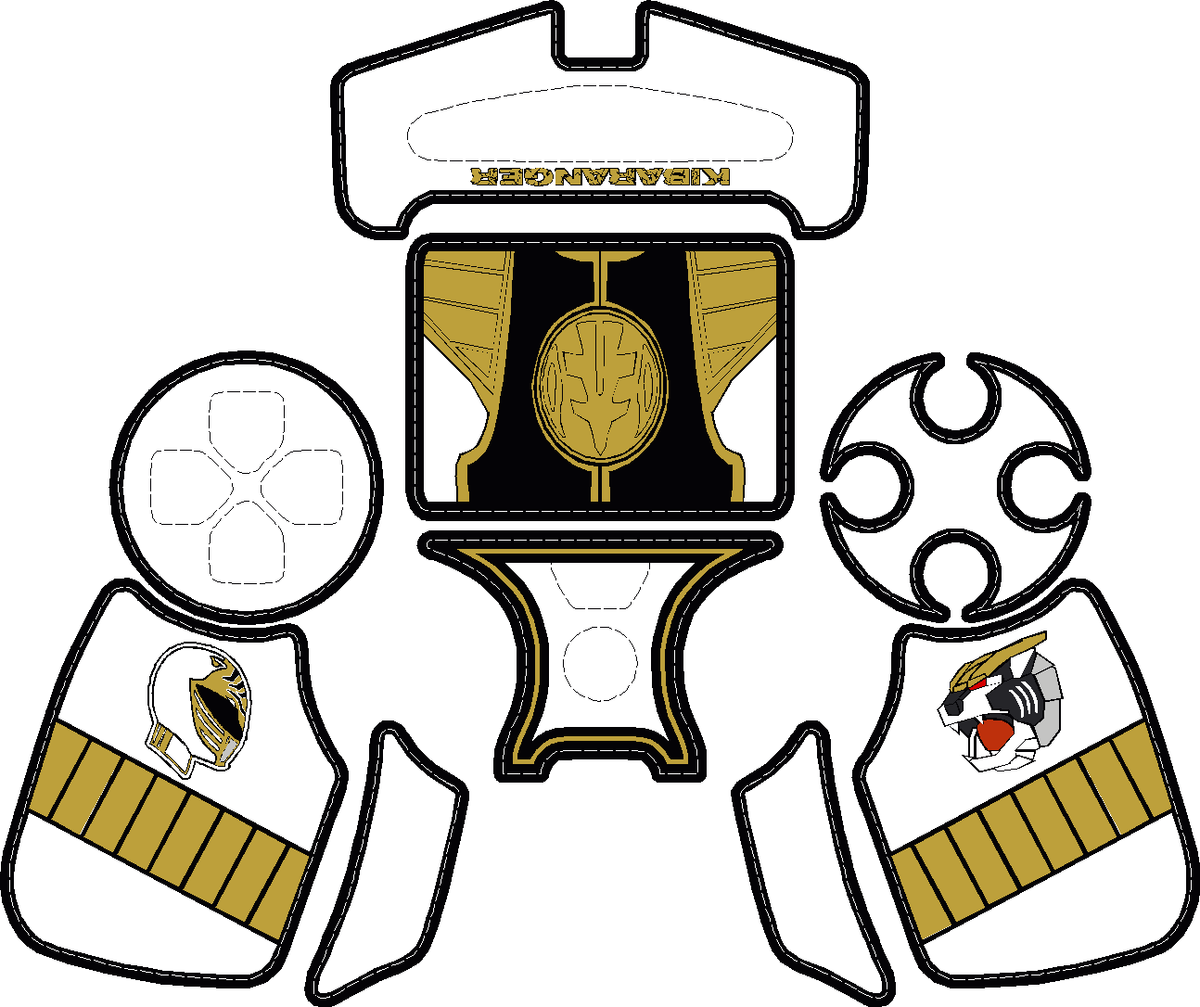 KibaRanger PS4 Controller Skin