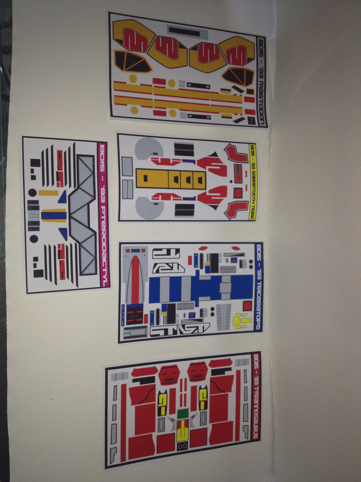 Dino Megazord Labels (NEWER VERSION NOW AVAILABLE)