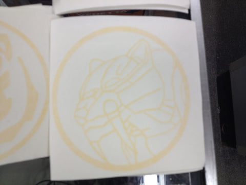 Saber-Tooth Tiger Zord Decal