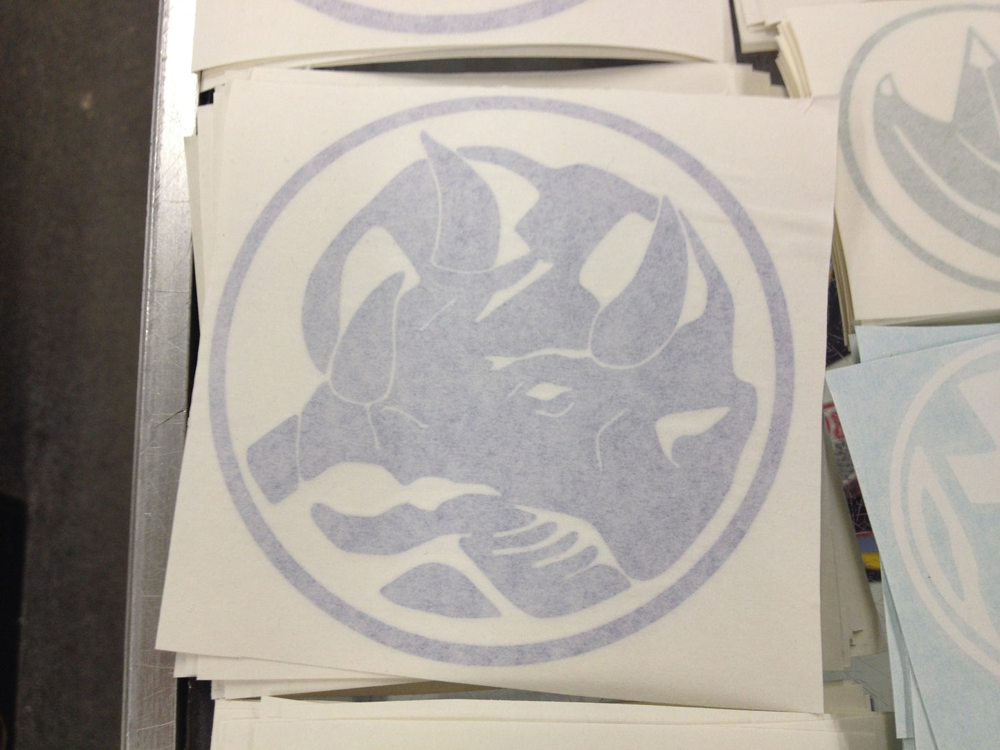 Triceratops Power Coin Decal