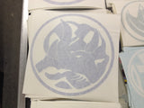 Triceratops Power Coin Decal