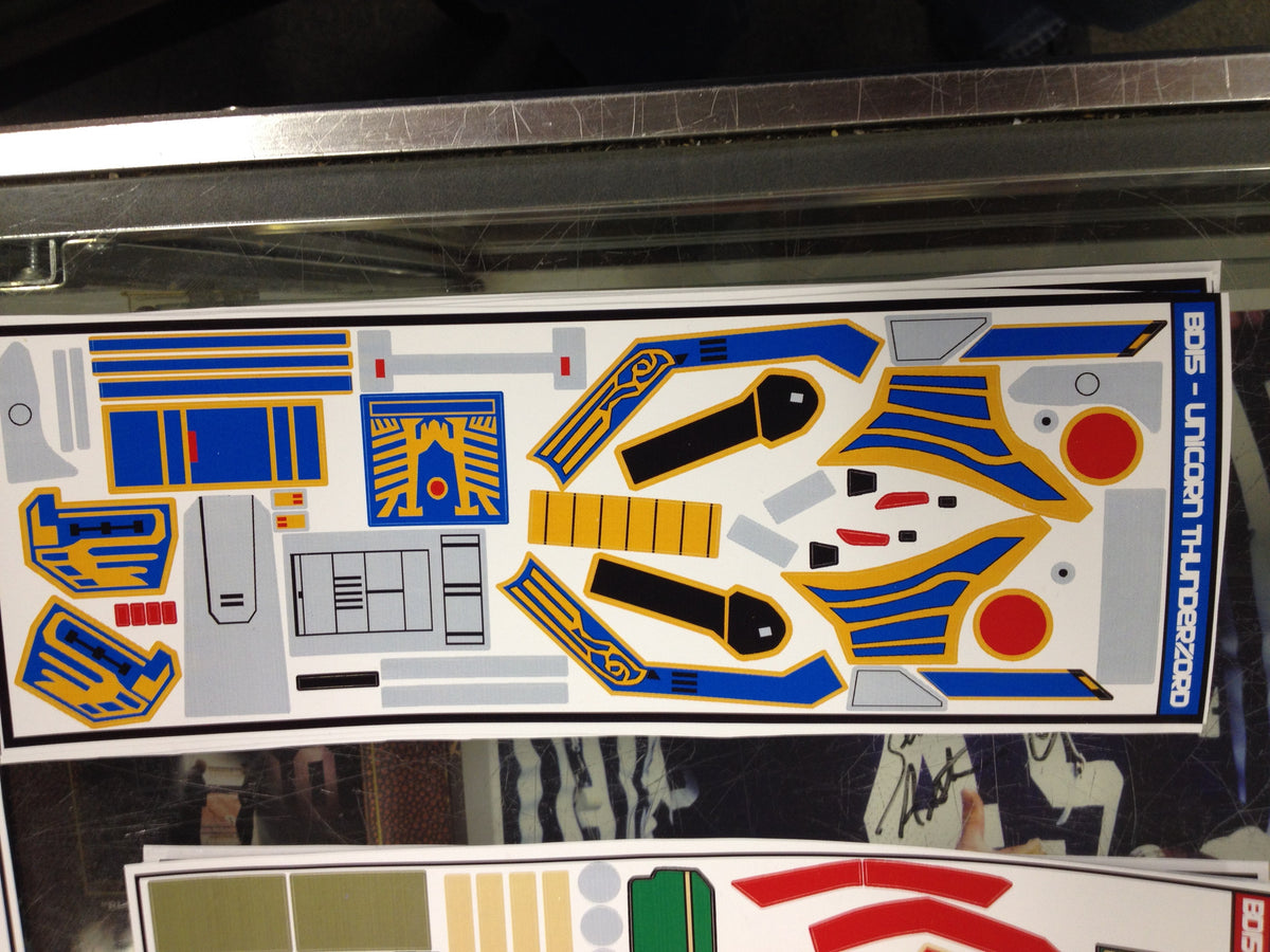 Thunderzord Megazord Labels (NEWER VERSION NOW AVAILABLE)