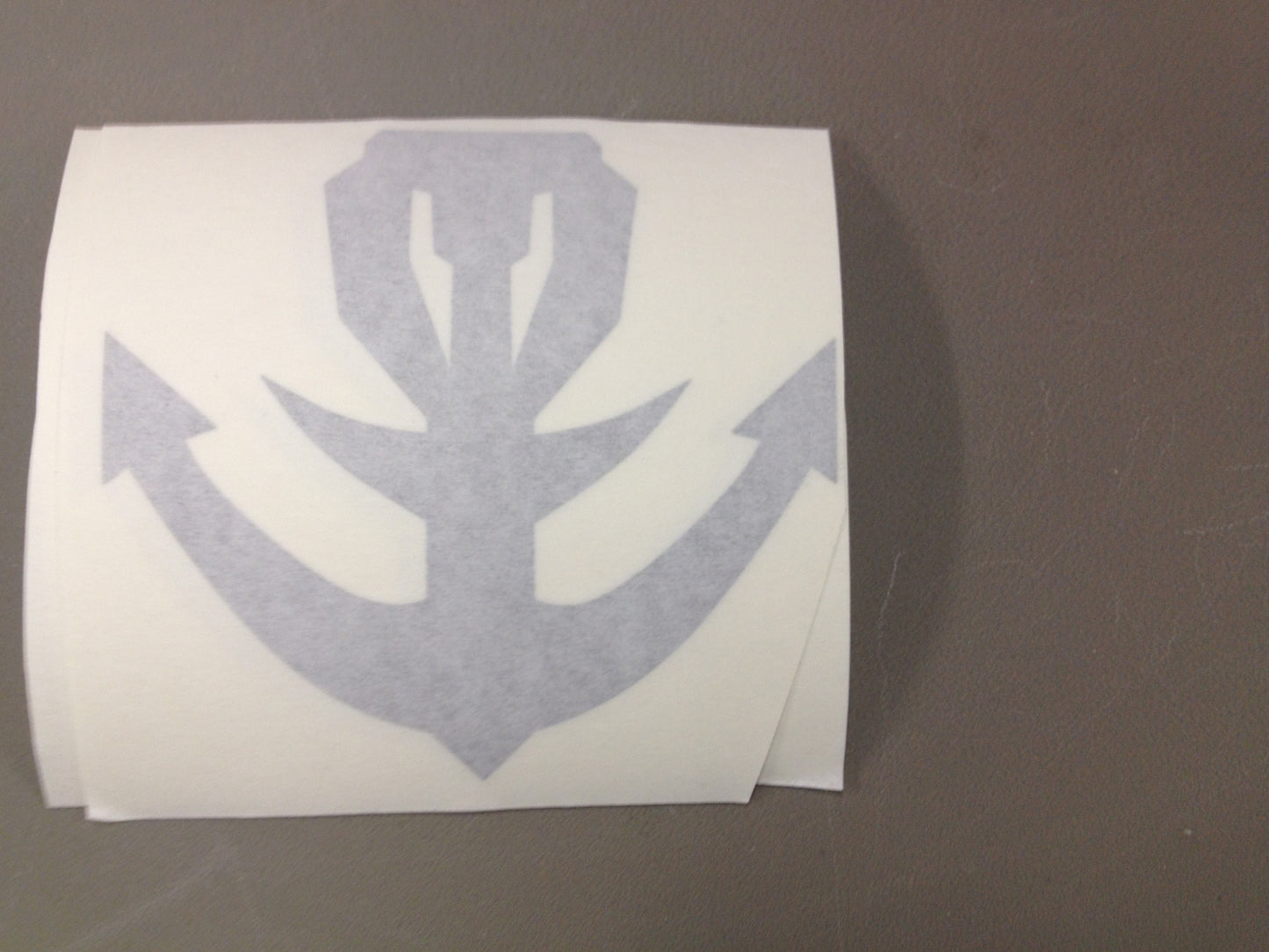Gokai Silver Anchor Symbol Decal