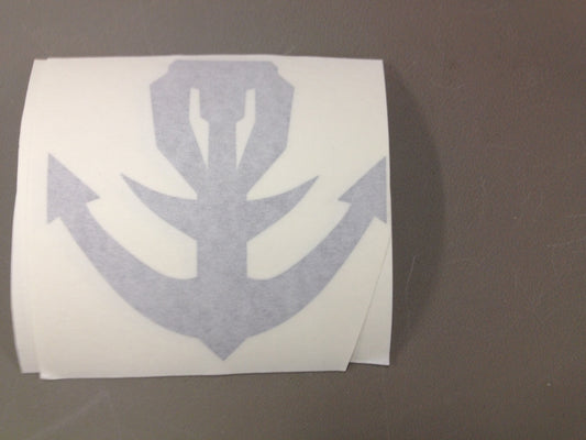 Gokai Silver Anchor Symbol Decal