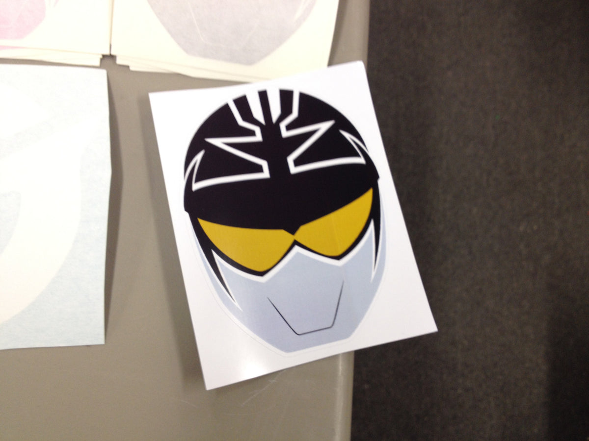 Gokai Silver Helmet Decal
