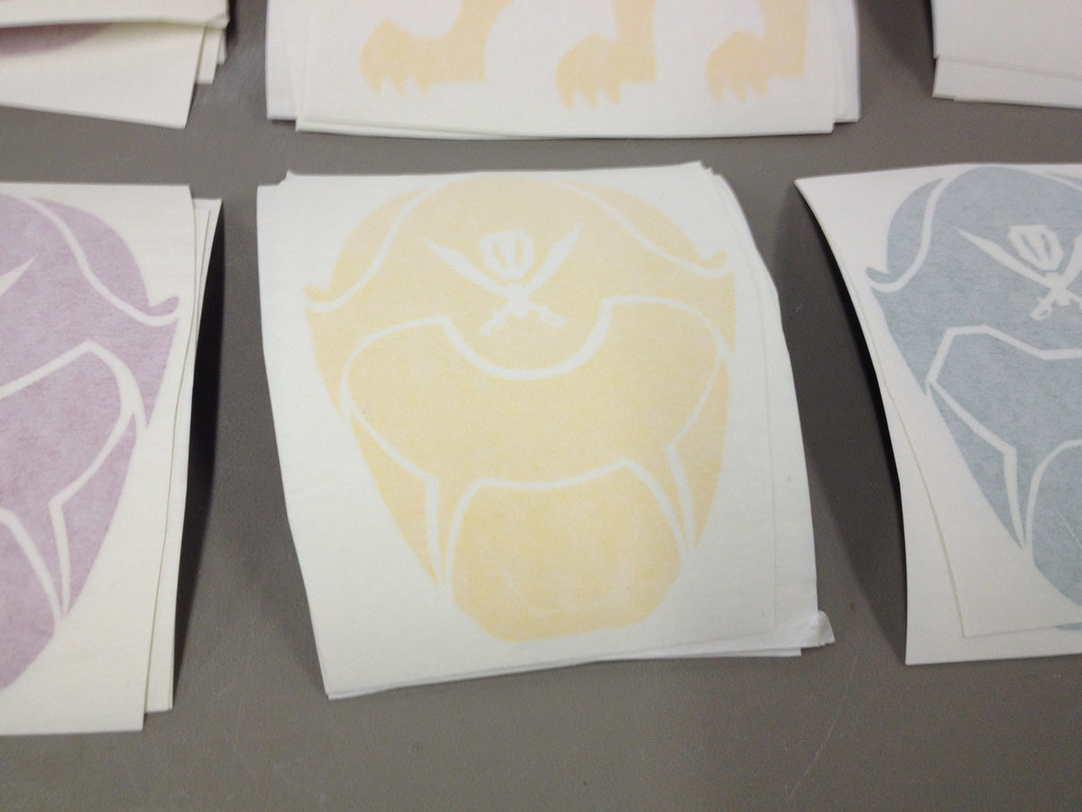 Gokai Yellow Helmet Decal