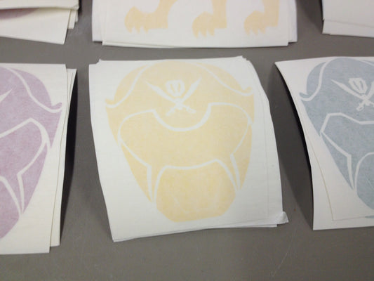 Gokai Yellow Helmet Decal