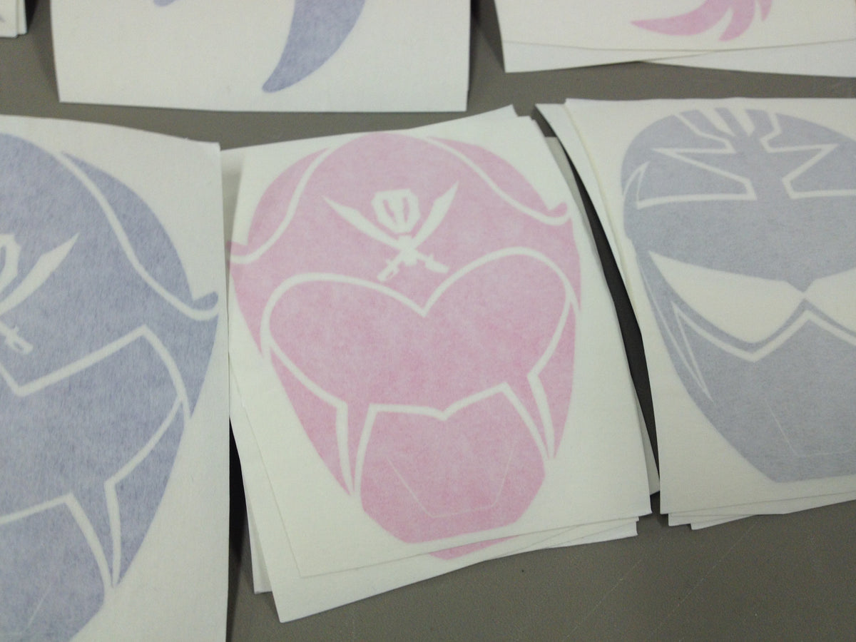 Gokai Pink Helmet Decal