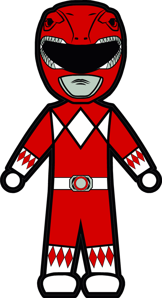 MMPR Red - Stick Figure Family