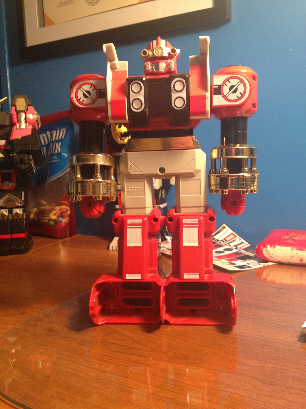 Red Zeo Battlezord Labels (NEWER VERSION NOW AVAILABLE)