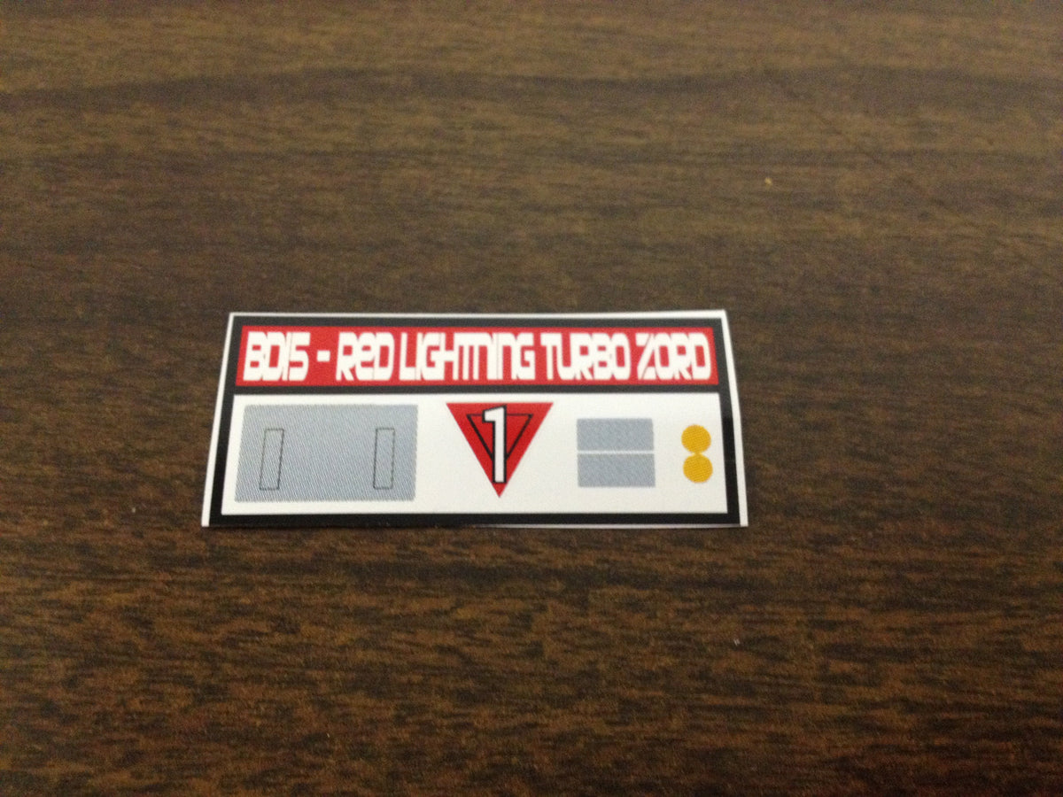 Turbo Megazord Labels (NEWER VERSION NOW AVAILABLE)