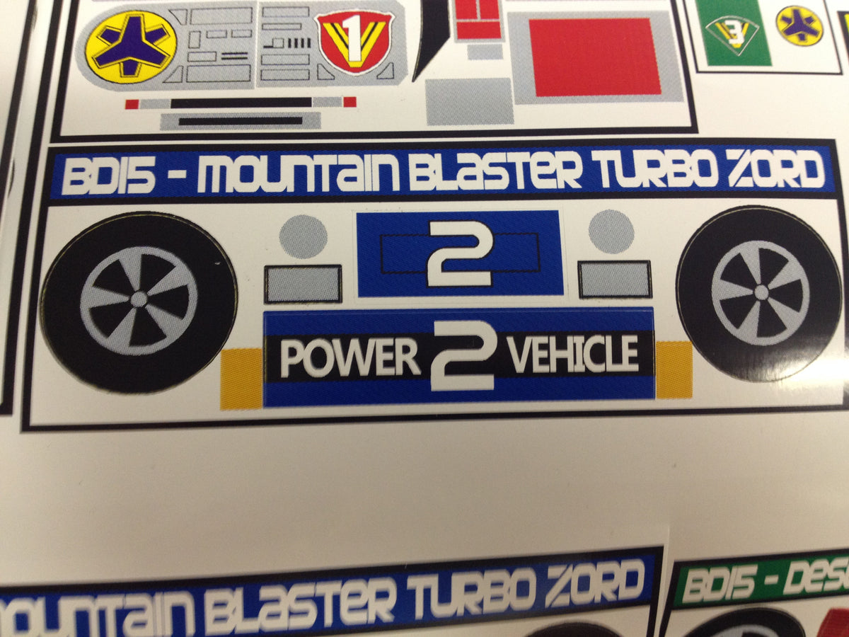 Turbo Megazord Labels (NEWER VERSION NOW AVAILABLE)