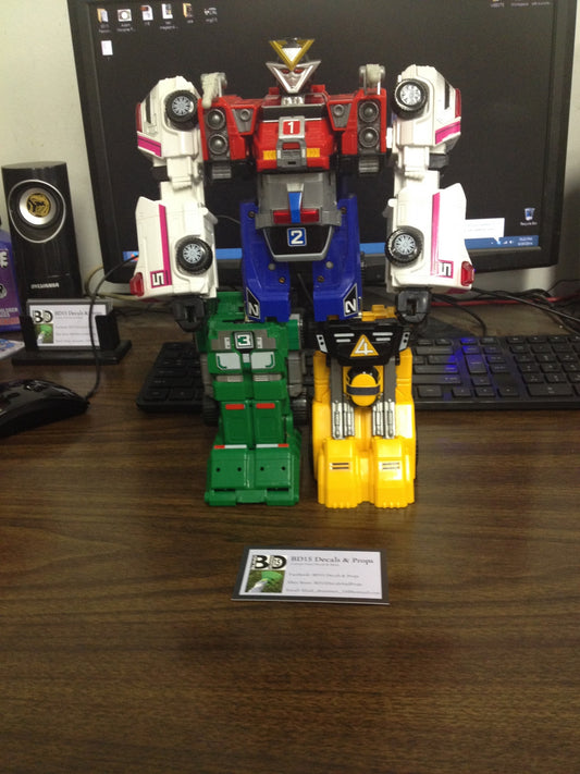 Rescue Megazord Labels (NEWER VERSION NOW AVAILABLE)