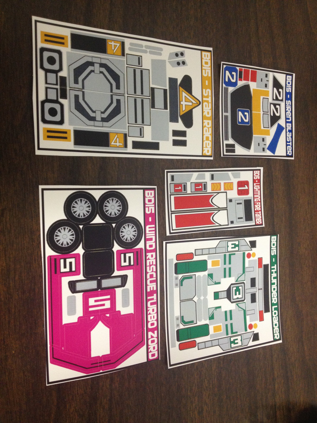 Rescue Megazord Labels (NEWER VERSION NOW AVAILABLE)