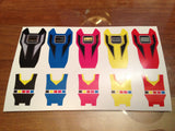 BOJ Ranger Key Labels - Megaranger