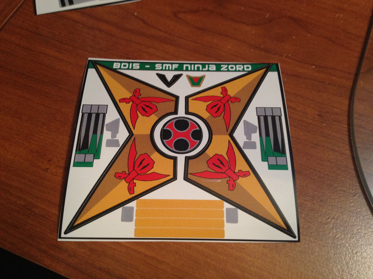 Complete Super Megaforce Auxiliary Zord Labels Set