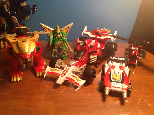 Complete Super Megaforce Auxiliary Zord Labels Set