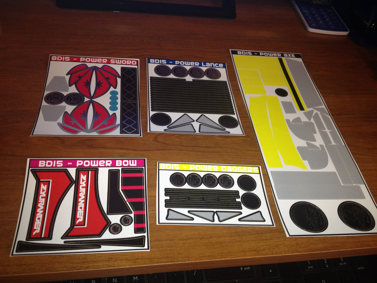 Power Blaster Labels