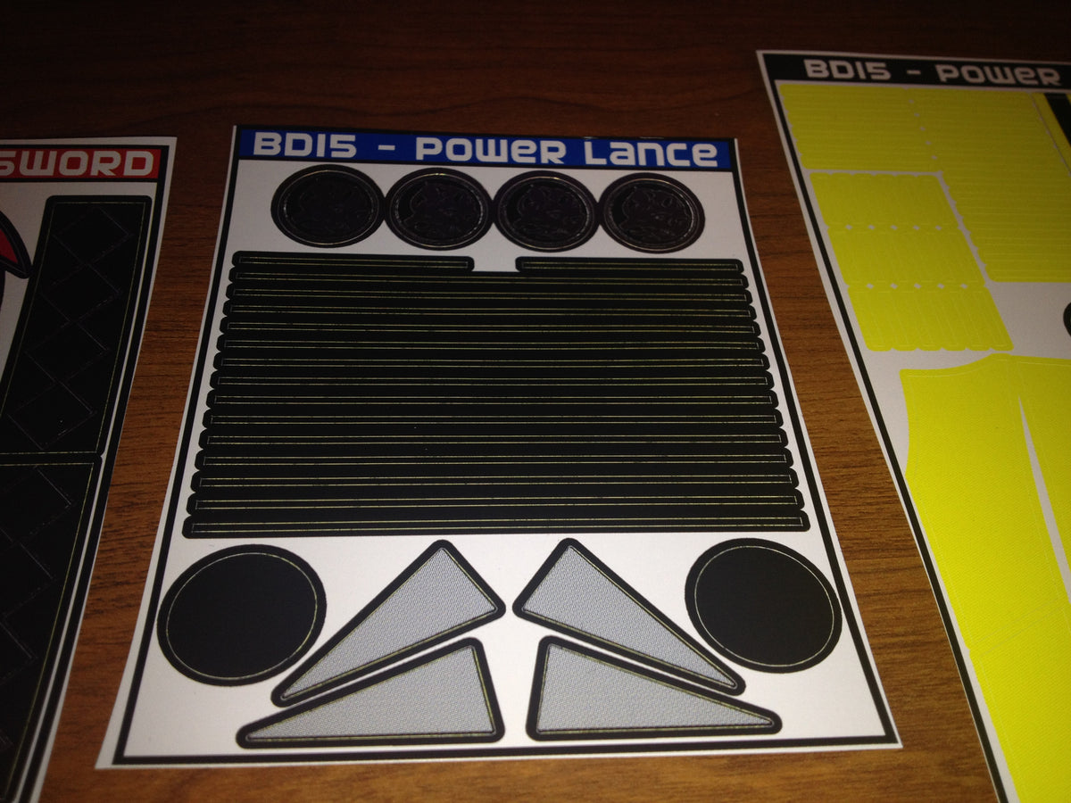 Power Blaster Labels