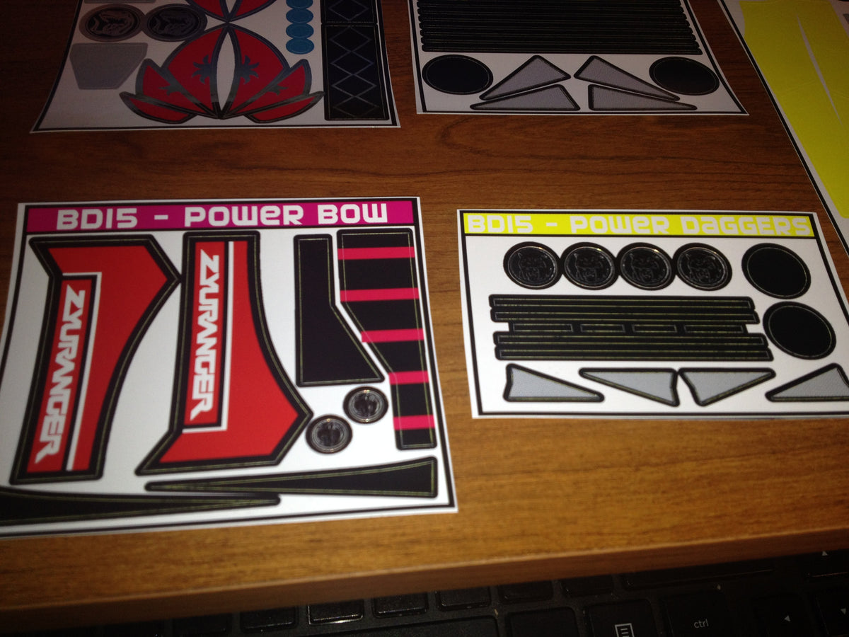 Power Blaster Labels