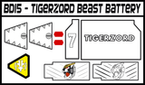 BOJ Tigerzord Beast Battery Labels