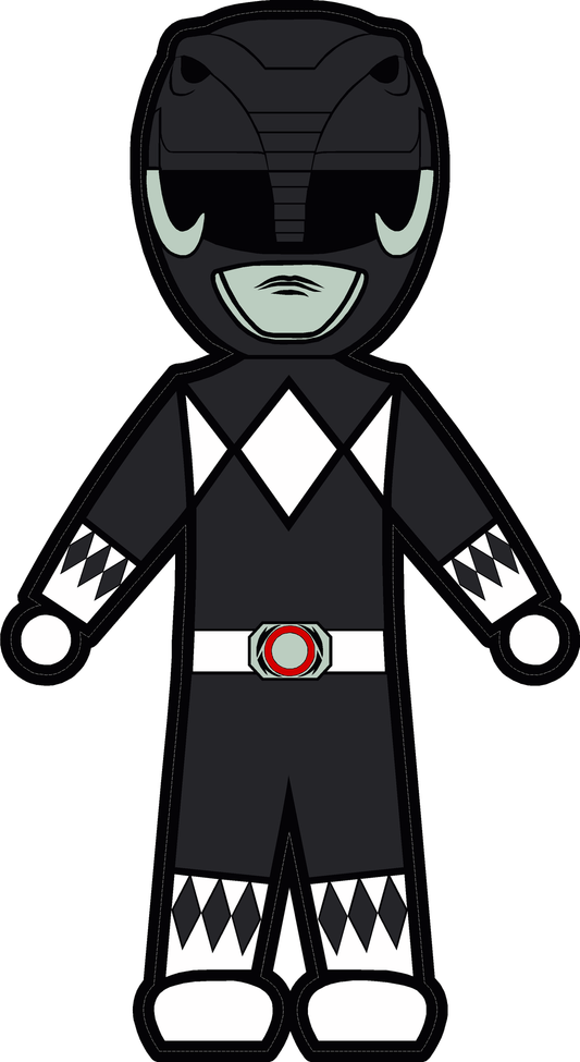 MMPR Black - Stick Figure Family