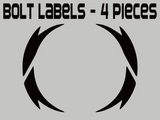 1993 Power Morpher Labels