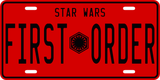 First Order License Plate