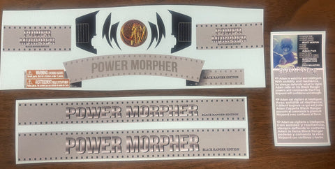 Black Ranger Legacy Movie Morpher BOX LABELS
