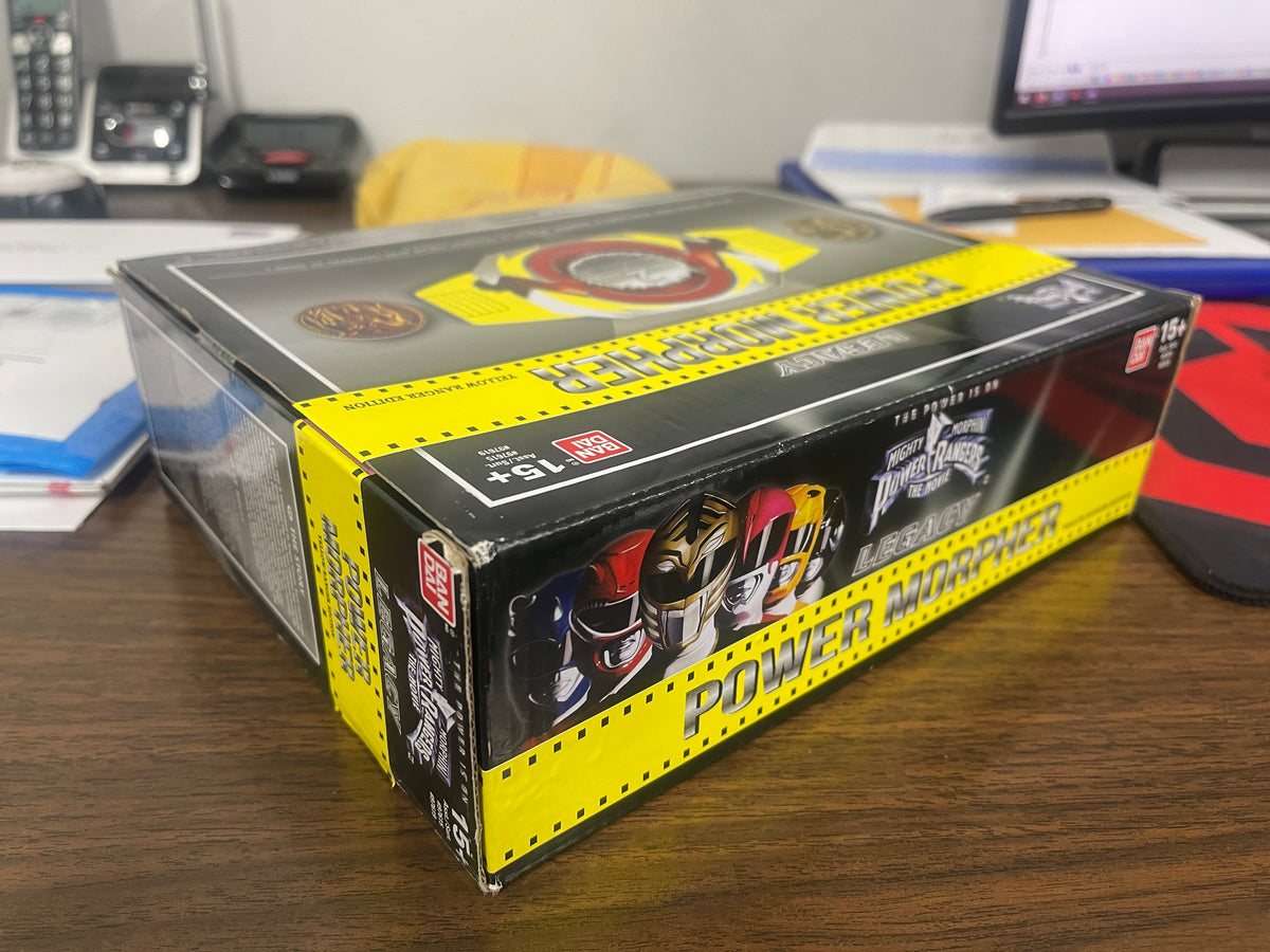 Yellow Ranger Legacy Movie Morpher BOX LABELS