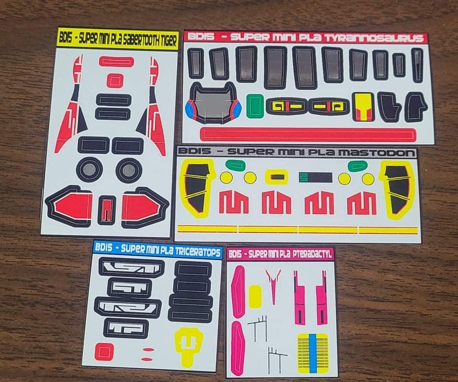 Super Mini-Pla Daizyujin Labels