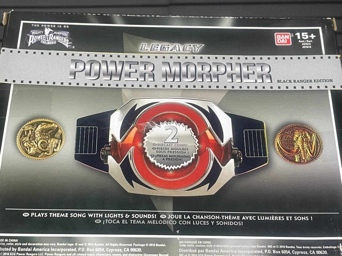 Black Ranger Legacy Movie Morpher BOX LABELS