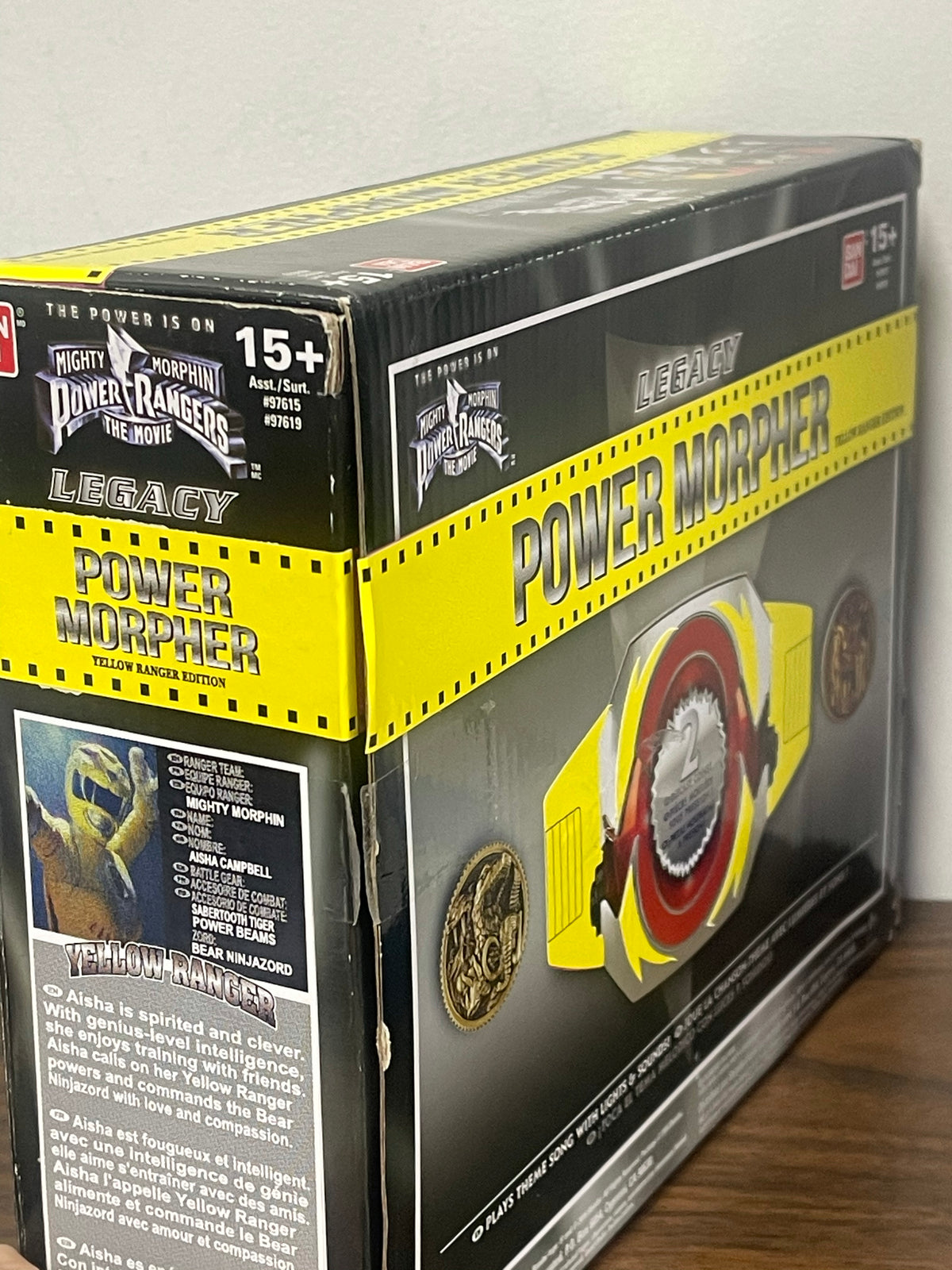 Yellow Ranger Legacy Movie Morpher BOX LABELS