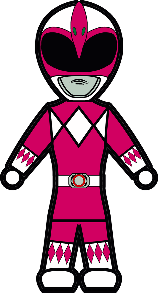 MMPR Pink - Stick Figure Family