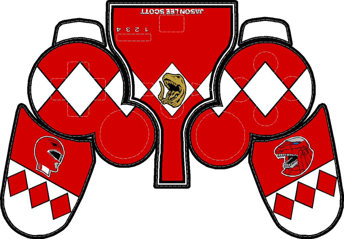 Tyrannoranger PS3 Controller Skin