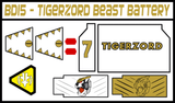 BOJ Tigerzord Beast Battery Labels